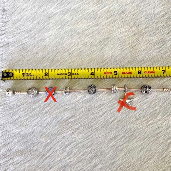 NWOT AUTH PANDORA MOMENTS BRACELETE W/ CHARMS - Picture 12 of 13